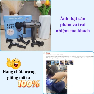 Máy Massage Cầm Tay Zlife Z658 - 99 Cấp Độ, 8 Đầu, Pin 2.500mAh, Giá 349.000 VNĐ