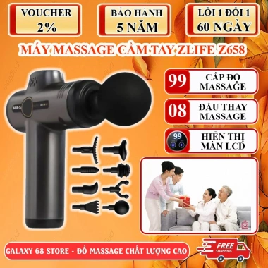 Máy Massage Cầm Tay Zlife Z658 99 Cấp Độ Giảm Đau Nhức Mỏi - Giá 219.000₫