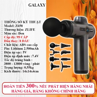 Máy Massage Cầm Tay Zlife Z658 99 Cấp Độ Giảm Đau Nhức Mỏi - Giá 219.000₫