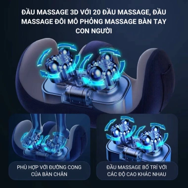 Máy Massage Chân Z7 2 chế độ và chườm nóng, massage đa vùng hiệu quả, giá ưu đãi 485k 7