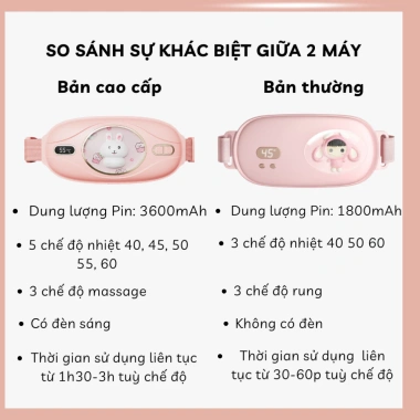 Máy massage chườm ấm giảm đau kinh nguyệt, ấm tử cung cho phụ nữ, bảo hành 12 tháng 2