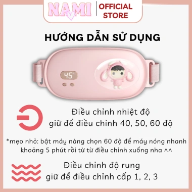 Máy massage chườm ấm giảm đau kinh nguyệt, ấm tử cung cho phụ nữ, bảo hành 12 tháng 3