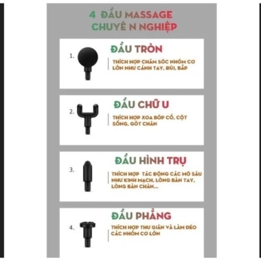 Máy Massage Cơ Tay Gun OSK-802 - 4 Đầu, 6 Chế Độ, Giá Giảm 189k (245.7k)