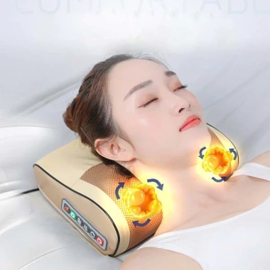 Máy Massage Cổ Vai Gáy 20 Bi Cầm Tay, Toàn Thân Hồng Ngoại 6 Nút Xung Điện PK Thái Dương - Giá 256k