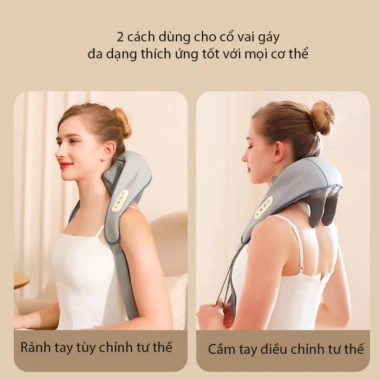 Máy Massage Cổ Vai Gáy 6D - Gối Thư Giãn Văn Phòng, Giảm Đau Người Cao Tuổi 5