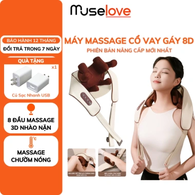 Máy Massage Cổ Vai Gáy 8 Đầu 3D Chườm Ấm Giảm Mệt Mỏi Trị Liệu MMC05 699.000 VND