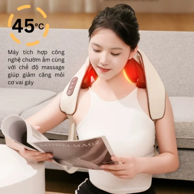 Máy Massage Cổ Vai Gáy 8 Đầu 3D Chườm Ấm Giảm Mệt Mỏi Trị Liệu MMC05 699.000 VND