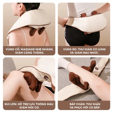 Máy Massage Cổ Vai Gáy 8 Đầu 3D Chườm Ấm Giảm Mệt Mỏi Trị Liệu MMC05 699.000 VND 9 Máy Massage Cổ Vai Gáy 8 Đầu 3D Chườm Ấm Giảm Mệt Mỏi Trị Liệu MMC05 699.000 VND 9