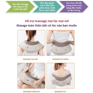 Máy massage cổ vai gáy Akiko cao cấp - Giảm đau, thư giãn, quà tặng mẹ, bố, ông bà - 520.000₫ 2 Máy massage cổ vai gáy Akiko cao cấp - Giảm đau, thư giãn, quà tặng mẹ, bố, ông bà - 520.000₫ 2