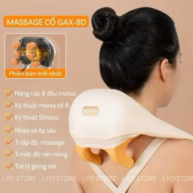 Máy Massage Cổ Vai Gáy Lưng Cao Cấp GAX-8D 8 Đầu Xoa Bóp - Giá Ưu Đãi 1.317.220₫