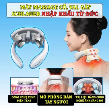 Máy Massage Cổ Vai Gáy SCHLAUER Nhập Đức - Mát Xa Cổ Xung Điện, Giảm Đau Mỏi Chỉ 5 Phút, Giá 484.997 VND
