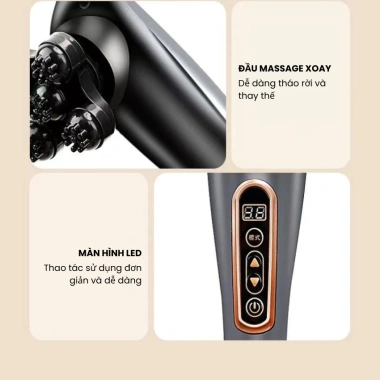 Máy massage đấm lưng cầm tay đa năng 6 đầu - Cao cấp, mát xa toàn thân, thư giãn cổ vai, chỉ 400.000 VND 4 Máy massage đấm lưng cầm tay đa năng 6 đầu - Cao cấp, mát xa toàn thân, thư giãn cổ vai, chỉ 400.000 VND 4