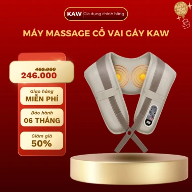 Máy massage đấm lưng vai cổ gáy KAW/SWI giảm mệt mỏi căng thẳng nhiều vị trí