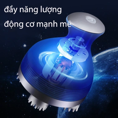 Máy massage đầu 3 chế độ, 4 đầu xoay 360° - Giảm căng thẳng, mệt mỏi, chỉ 168.000đ