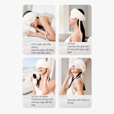 Máy massage đầu Lescolton massage mắt - Giảm đau mỏi, ngủ ngon, giá 785.000₫ 5