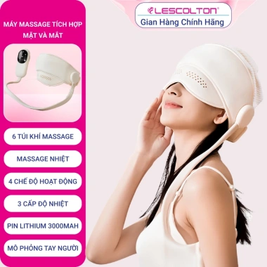Máy massage đầu Lescolton massage mắt - Giảm đau mỏi, ngủ ngon, giá 785.000₫ 10