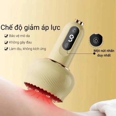 Máy Massage Giác Hơi Cạo Gió G05-A Đèn Hồng 8 Đầu Bi Giãn Mạch Lưu Thông Máu 209.000₫