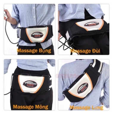 Máy massage giảm mỡ bụng VIBRO SHARPE - Đai rung nóng giảm mỡ toàn thân 295k 8