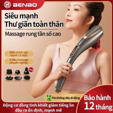 Máy massage không dây cầm tay - Mát Xa Cổ Vai Gáy Bụng Lưng Cánh tay, giảm giá 319k