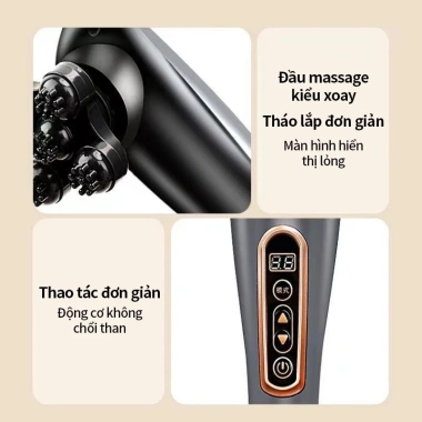 Máy massage không dây cầm tay - Mát Xa Cổ Vai Gáy Bụng Lưng Cánh tay, giảm giá 319k 6