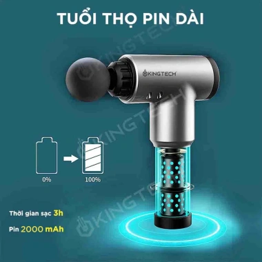 Máy Massage KINGTECH KH-320 6 mức - Giảm đau cổ vai lưng, mát xa, chỉ 560k