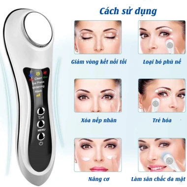 Máy massage mặt điện MIANZ - Tinh chất nóng/lạnh, 06 chế độ, cầm tay, HDSD Tiếng Việt, 1.009.000₫ 8