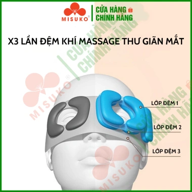 Máy massage mắt HY-01 thông minh túi khí 24 tháng bảo hành - Nhiệt, rung, Bluetooth, giảm giá 860k