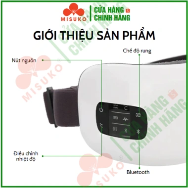 Máy massage mắt HY-01 thông minh túi khí 24 tháng bảo hành - Nhiệt, rung, Bluetooth, giảm giá 860k 8 Máy massage mắt HY-01 thông minh túi khí 24 tháng bảo hành - Nhiệt, rung, Bluetooth, giảm giá 860k 8