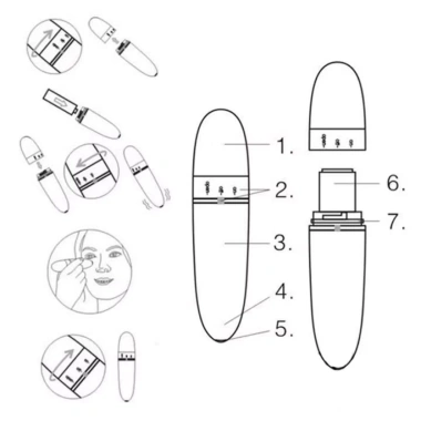 Máy Massage Mắt Mini Dạng Bút Thư Giãn Vùng Mắt, Dùng Kèm Kem Dưỡng, Giá 59.000₫ 5