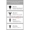 Máy massage mini cầm tay CTFAST-720 6 cấp độ giảm đau cơ, khớp, kèm 4 đầu chuyên dụng - Giá chỉ 299.500đ 2