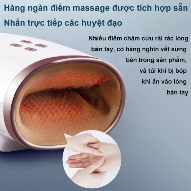 Máy massage tay không dây JINKAIRUI – Áp suất không khí, nén nhiệt, huyệt ngón tay, 849.000₫ 3