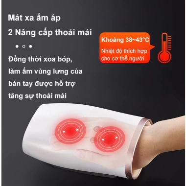 Máy massage tay không dây JINKAIRUI – Áp suất không khí, nén nhiệt, huyệt ngón tay, 849.000₫ 4