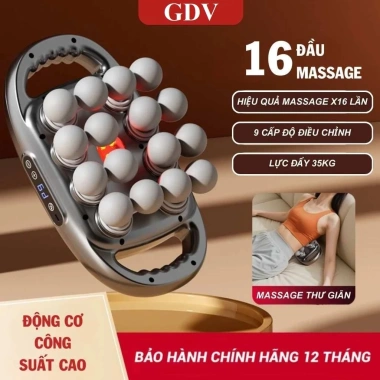 Máy Massage Toàn Thân Cầm Tay 16 Đầu Đấm Lưng, Chân, Tay, Vai, Cổ Giá ưu đãi 445k 3
