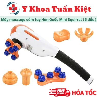 Máy Massage Toàn Thân Cầm Tay Hàn Quốc Mini Squirrel 5 Đầu - Giá Ưu Đãi 1.659.000₫