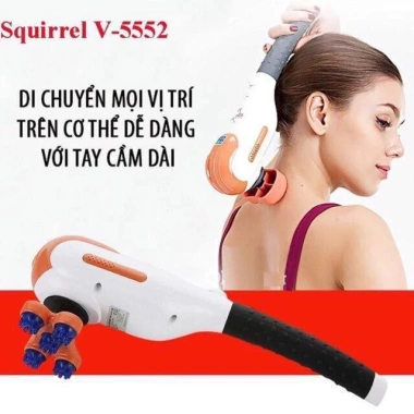 Máy Massage Toàn Thân Cầm Tay Hàn Quốc Mini Squirrel 5 Đầu - Giá Ưu Đãi 1.659.000₫