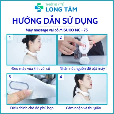 Máy Massage Vai Cổ MISUKO MC-75 - Ánh Sáng Giảm Đau Mỏi, Bảo Hành 24 Tháng, 890.000₫