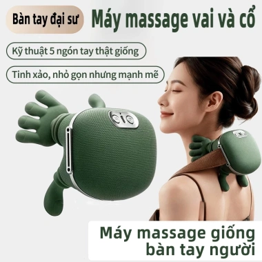 Máy Massage Vai Cổ RELAAX Cao Cấp - Nhiệt Hồng Ngoại, Pin Siêu Bền, Quà Tặng Sức Khỏe