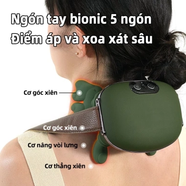 Máy Massage Vai Cổ RELAAX Cao Cấp - Nhiệt Hồng Ngoại, Pin Siêu Bền, Quà Tặng Sức Khỏe