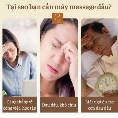 Máy massage xoa bóp đầu GB4.760 - Mát xa đầu bơm hơi giảm căng thẳng, đau đầu, giá chỉ 1,5 triệu 2 Máy massage xoa bóp đầu GB4.760 - Mát xa đầu bơm hơi giảm căng thẳng, đau đầu, giá chỉ 1,5 triệu 2