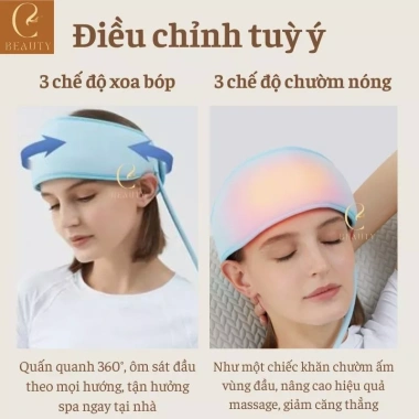 Máy massage xoa bóp đầu GB4.760 - Mát xa đầu bơm hơi giảm căng thẳng, đau đầu, giá chỉ 1,5 triệu