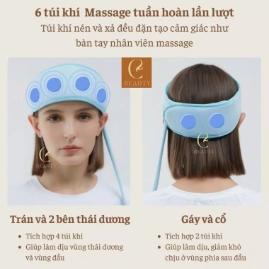 Máy massage xoa bóp đầu GB4.760 - Mát xa đầu bơm hơi giảm căng thẳng, đau đầu, giá chỉ 1,5 triệu