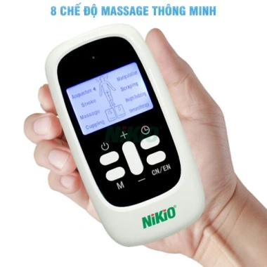 Máy massage xung điện 4 miếng dán Nikio NK-100 Pin sạc Giảm đau nhanh, Giá 410.000₫ 6