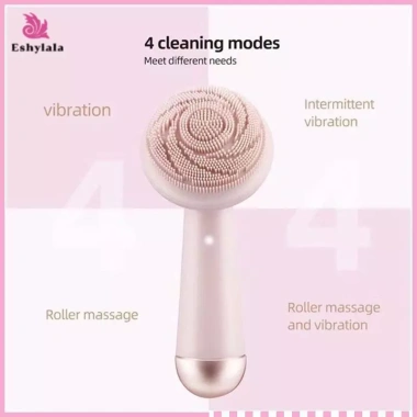Máy mát xa bàn chải silicone sạc lại, chống nước, làm sạch da mặt hiệu quả - Giá 118.250 VND