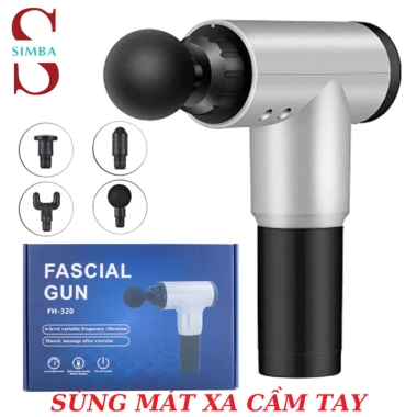 Máy Mát Xa Cầm Tay 6 Cấp Độ 4 Đầu - Súng Massage Toàn Thân, Giá 299k (Giảm 15%)
