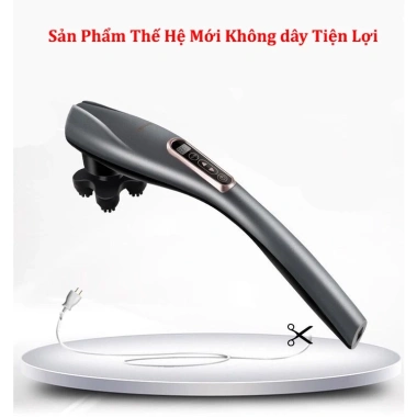 Máy mát xa cầm tay 6 đầu sạc pin không dây - Đấm lưng cao cấp 2.021 giảm giá 18% 10