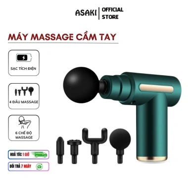 Máy Mát Xa Cầm Tay ASAKI 6 Cấp Độ Massage Toàn Thân Giảm Đau Cổ Vai Gáy Giá 199k