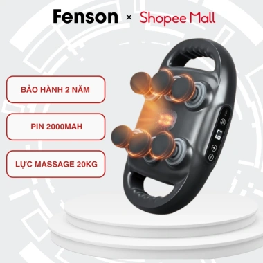 Máy mát xa cầm tay Fenson 6 đầu, 9 chế độ 9 cấp độ, toàn thân, bảo hành 24 tháng, giá 400k