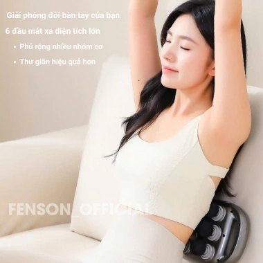 Máy mát xa cầm tay Fenson 6 đầu, 9 chế độ 9 cấp độ, toàn thân, bảo hành 24 tháng, giá 400k 3