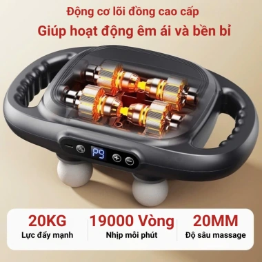 Máy mát xa cầm tay Fenson 6 đầu, 9 chế độ 9 cấp độ, toàn thân, bảo hành 24 tháng, giá 400k 6