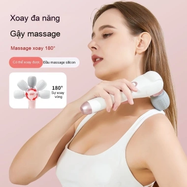 Máy mát xa cầm tay SMARTECH 180° xoay 5 tốc độ rung - Giảm mệt mỏi 429.000₫